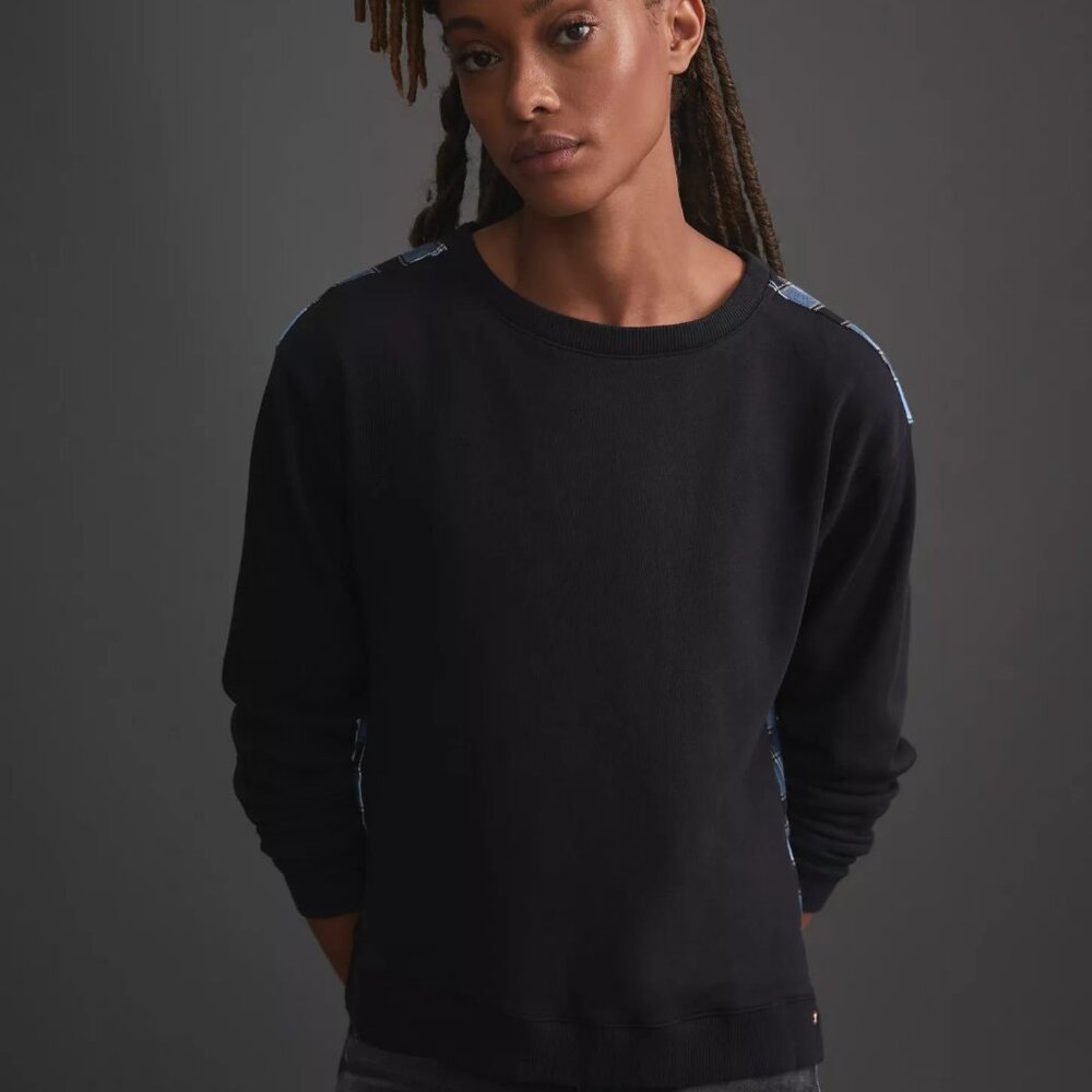 Pilcro Contrast Flannel Sweatshirt (XL)